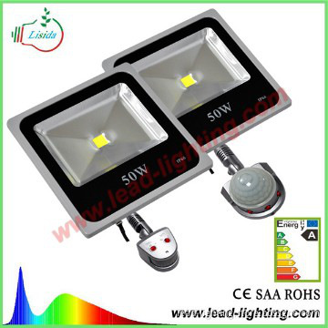 Led flood light with pir, Integrated flood light with thin appearance